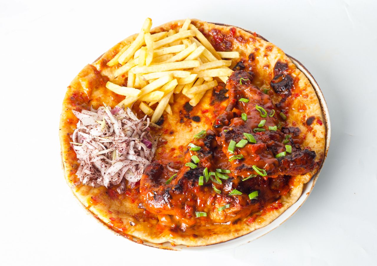 Grilled baby chicken